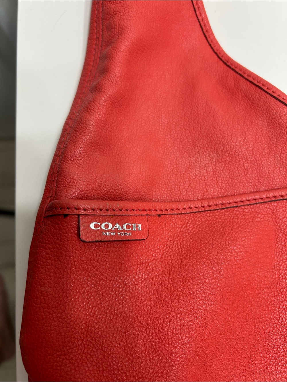 Coach 27925 Reissue Bleeker Bonnie Cashin Leather Coral Sling Crossbody - Picture 7 of 9
